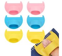 6PCS Sewing Finger Rulers,Stitch Templates,Stitching Guide Needle Gauge Tool Gadgets Finger Protection Thimble Accessories Supplies for Consistent Seams & Decorative Stitches(3/4mm)