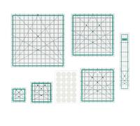 6Pcs Sewing Ruler Set Clear Acrylic Quilting Templates Patchwork for Fabric Cutting Dressmaking Sewing Measuring Square Quilting Set