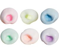 6pcs Shapeable Vacuum Ball Stress Ball, Smoothie Stressball, Snow Skin Glutinous Rice Cake Vacuum -aba Squishy Sand Glutinou Rice Squishy Fidget Toys, Sensory Fidget Squeeze Toys for Stress Relief