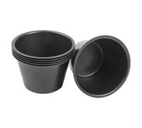 6pcs Shaped Pudding Cup Round Egg Tart for MOLD Non-Stick Carbon Steel For Even Baking Up To 230°C Stackable Compact Design For Air Fryer Oven 100ml(200ml High Cup)