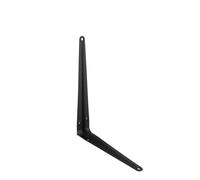 6PCS Shelf L-Brackets 8 Inch Floating Bracket Heavy Duty Black Steel for Decorative Wall Mount Joint Angle with Screws for Living Room Garage(3x4inch-10PCS)