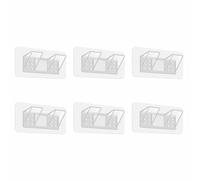 6PCS Shelf Support Pegs, Free Shelf Brackets, Adhesive Pegs Punch Self Adhesive Shelves Clips Strong Partition Holders Wardrobe Partition Holder Fixing Sticking Hook for Kitchen,Bathroom (7 * 16cm)