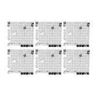 6Pcs Shiny Wall Backdrop Sequin Panels, Glitter Party Decoration, Sparkling PVC Sequin Wall Backdrop with Built - in Hooks, Dynamic Shimmering Effect for Engagement Birthday Annive (Silver)