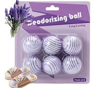 6PCS Shoe Deodorizer Balls, Shoe Odor Eliminator, Shoes Freshener & Deodoriser, Long-Lasting Shoes Smell Remover for Men & Women, Active Football Boot Deodoriser Balls for Stop Football Boots Smelling