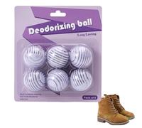 6PCS Shoe Deodorizer Balls,Shoe Odour Eliminator,Shoe Air Freshener,Shoe Smell Remover,Freshener Balls for Trainers,Lockers,Wardrobes,Deodorizer Balls,for Long Lasting Fresh(Lavender Flavor)
