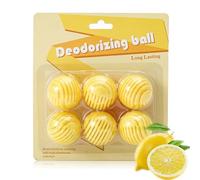 6PCS Shoe Deodorizer Balls, Shoe Odour Eliminator,wardrobe fresheners, Eliminate Odor, Absorb Moisture & Keep Shoes Fresh, Reusable Smell Remover Balls for Sneakers, Boots & Gym Shoes