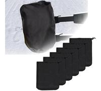 6Pcs Side Mirror Covers, Waterproof Car Side Mirror Protection for Snow, Ice, Bird Droppings - Universal Fit for Cars, SUVs, Trucks,Winter Rearview Guard, Auto Exterior Accessories with Drawstrings