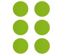 6PCS Silicone Coasters For Drink,Green Round Silicone Coaster 10CM Waterproof Non-slip Table Cup Pads Mat Set For Cafe,Bar,Office(2MM Thickness)