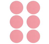 6PCS Silicone Coasters For Drink,Pink Round Silicone Coaster 10CM Waterproof Non-slip Table Cup Pads Mat Set For Cafe,Bar,Office(2MM Thickness)