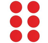 6PCS Silicone Coasters For Drink,Red Round Silicone Coaster 10CM Waterproof Non-slip Table Cup Pads Mat Set For Cafe,Bar,Office(2MM Thickness)