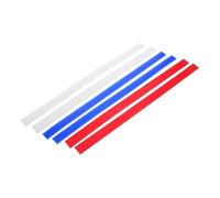 6pcs Silicone Dough Thickness Guides 2 4 6mm Measuring Ruler | Reusable Strips for Baking, Uniform Dough Layers, Pastry Shops and Kitchen Use, Red White Blue Set