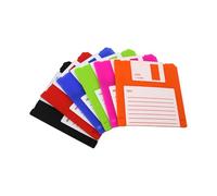 6Pcs Silicone Drink Coasters Floppy Disk Nonslip Table Decors Coasters Silicone Texture For Kitchen Everyday Use Drink