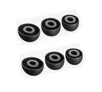 6PCS Silicone Eartips Replacement for Huawei Freebuds 4i/5i, Soft Ear Pads Covers Cushions Caps, S/M/L Sizes, Black White Earbuds Accessories (black)