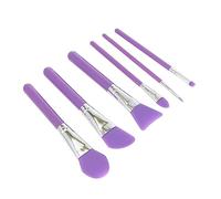 6PCS Silicone Facial Mask Foundation Brush for Women Versatile Makeup Tool Kit for Creams Liquid Shadows Masks Easy to Carry Minimize Waste Comfortable Application