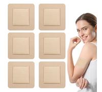 6PCS Silicone Foam Dressing for Wounds 5x5cm Wound Dressing with Border Waterproof Silicone Dressings Ultra Absorbent-Foam for Bedsores Chronic Wounds Post-Surgical Care