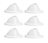 6pcs Silicone Nail Polish Bottle Holder Mat White for Gel Bottles | Compact Storage for Manicure Setups, Travel-friendly Use, for Manicurists and Nail Art Artists