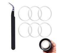 6pcs Silicone O-Rings for Water Bottle, Wide Mouth Seals Replacement with Tweezers Water Bottle Replacement Gaskets for Hydroflask 12/16/24/32/40 oz Bottles