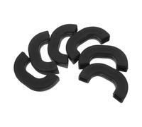 6pcs Silicone Pot Handle Sleeve for Bowl and Pot Ear Shape Black