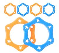 6pcs Silicone Six Corner Microphone Anti Roll Ring Protective for Ktv