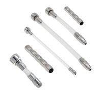 6pcs Silicone Stainless Steel Hollow Penis Plug Urethral Catheter Plug Flat Chastity Lock Accessories Male Adult Sex Products Anal Plug Anal Smooth Urethral for Men