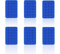 6Pcs Silicone Suction Phone Case Mount,Silicone Suction Cup Cell Phone, Adhesive Back,For Mobile Power Cellphones Selfies and Videos (dark blue)