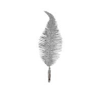 (6PCS, Silver) 1/6 PCS Christmas Tree Decorations Clip On Feathers Glittery Baubles Xmas Ornaments