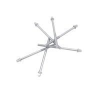 6pcs Silver 11cm Snare Drum Tension Screws with Washers | Metal Hardware for Drum Use, Smooth Surface and Easy Removal, Suitable for Drummers Needing Replacement Parts