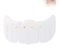 6PCS Silver Holographic Freckle Water Transfer Face Tattoos - Easy Apply Glitter Speckle Stickers with Rainbow Shine Under Sunlight for Festivals, Parties and Christmas Makeup