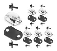 6pcs Single End Drum Lugs Metal Silver Percussion Lug Accessories | Chrome Finish with Gaskets and Mounting Screws, 1.02 Inch Hole Spacing, Student Practice Sessions