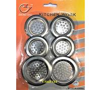 6 Pack Stainless Steel Sink Strainer, Standard Strainer Drain Protector from Clog Sink Strainer for Kitchen and Bathroom Hair Stopper for Bathtub