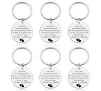 6Pcs Sister Keyring Gift Big Sister Gift from Little Sister Best Sister Keychain Gift Long Distance Friendship Gift Sister Friend Inspirational Gift Graduation Birthday Keyring Gift for Friend Sister