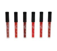 6pcs Six Piece Matte Lip Gloss Set for Students Daily Use | Velvet Finish, Easy Application, Compact Portable Design, Liquid Formula, Fine Texture, Replacement Pack