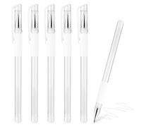 6pcs Skin Marker Pen, Eyebrow PMU Microblading Outline Pencil, Permanent Makeup Position Mark Tools, Felt Pen White Brow Position Mapping Pencil White Marker Pen Beauty SPMU