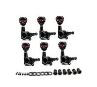 6Pcs Skull Button Tuning Peg Keys Tuner Machines Head Knob 6 Right Guitar String Tunings Peg Replacement Part Tuning Pegs