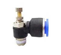 6pcs SL Pneumatic Fittings 1/8'' 1/4" 3/8" Cylinder Throttle Speed | Controller Pressure Relief Valve Air Hose Connector Regulator(6PCS SL8-03)