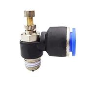 6pcs SL Pneumatic Fittings 1/8'' 1/4" 3/8" Cylinder Throttle Speed | Controller Pressure Relief Valve Air Hose Connector Regulator(6PCS SL8-02)
