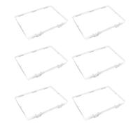 6Pcs Slimming Freezer Storage Organizers for Breast Milk Stackable Baby Milk Storage Containers Space Optimization Clear Flat Breastmilk Freezer Tray