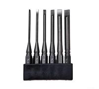 6pcs Slotted Screwdriver Bit Set for Impact Driver SL2-SL6 Flat Head Bits 50mm-150mm Metal Drill Accessories(75mm)