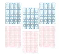 6pcs Small Animal Mat with Hollow Holes, Cut to Size ABS Plastic | Rabbit Kits and Guinea Pigs, Cage Steps, under Water Bottle Area, Playpens