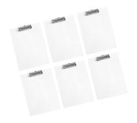 6pcs Small Clipboard A5 Pet Clip File Organiser for Documents