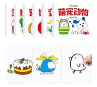 6Pcs Small Coloring Books for Kids Age 2-5, Minimalist Coloring Books, Kids Colouring Book for Girls and Boys, Includes Themes Like Animal, Fruit, Vegetables, Plant, Food, Vehicle
