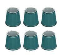 6Pcs Small Lamp Shades,Fabric Lampshade Modern Simple Replacement Lamp Shade Fabric Lampshade for Table Lamp and Floor Lamp E14 Lamp(Green)