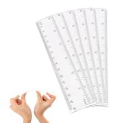 6PCS Small Rulers for School 15cm, Clear Plastic Ruler Measuring Tool, For Student School Office Teaching Ruler (Clear)