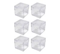 6PCS Small Square Observation Boxes with Magnifier for Kids Outdoor Exploration Safe Viewer Container Viewer for Outdoor Exploration