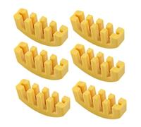 6pcs Small Violin Mute Rubber Silencer, Yellow 5.1x2.5x1.1cm | Pocket Carry Design, Fits Student Violins and Bridge, Supports Apartment Living and Night Rehearsals