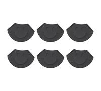 6Pcs Smiling Face PU Bookmarks for Journal Planner Leather Corner Page Books Markers for Book Lover Reading Aid PVC Reading Accessories for Students Non Slip Book Page Holders Portable PVC