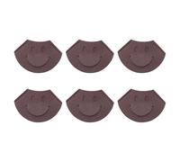 6Pcs Smiling Face PU Bookmarks for Journal Planner Leather Corner Page Books Markers for Book Lover Reading Aid Book Page Holders