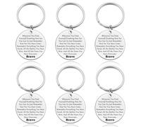 6PCS Sobriety Keyring Gift Cancer Recovery Gift Post Surgery Gift for Women Inspirational Keyring Gift Sobriety Recovery Gift Addiction Recovery Gift Encouragement Keyring Gift Cancer Survivor Gift