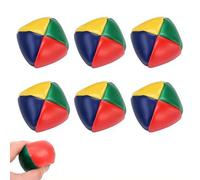 6PCS Soccer Hackys Footbag Sacks,Soft PU Leather Foot Sacks Sports KIckbags,Kick Bags,Juggling Balls for Adults,for Indoor & Outdoor Play,Party Favors,and Coordination Training