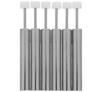 6pcs Soft Close Trash Can Lid Damper 8.1x0.8x0.8cm Nickel Plated Iron | Hydraulic Piston Insert, Noise Reduction Upgrade, Suitable for Pedal Bins and Wastebaskets in Bathrooms or Restaurants